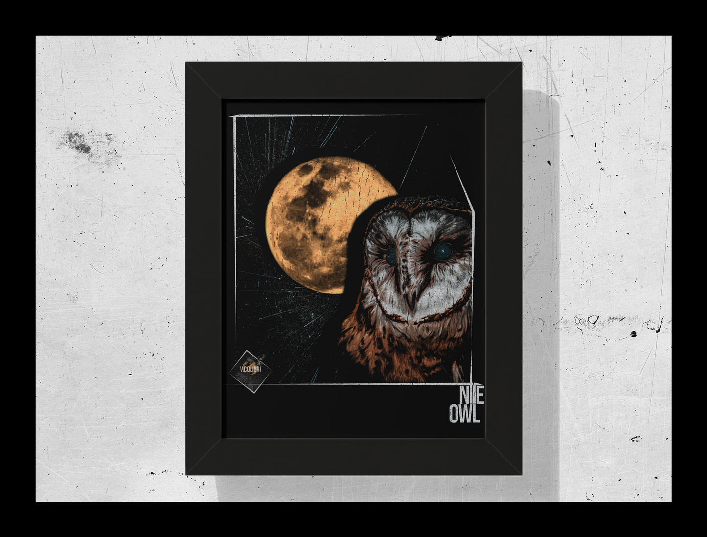 NITE OWL Framed Print | Framed Vertical Print