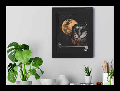 NITE OWL Framed Print | Framed Vertical Print