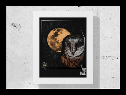 NITE OWL Framed Print | Framed Vertical Print