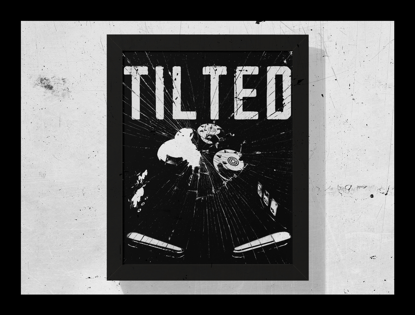 TILTED Framed Print | Framed Pinball Poster Print